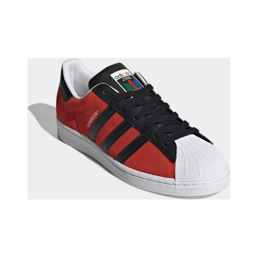 Adidas Superstar ‘Red Core Black’ Red/Core Black/Yellow (FU9522)