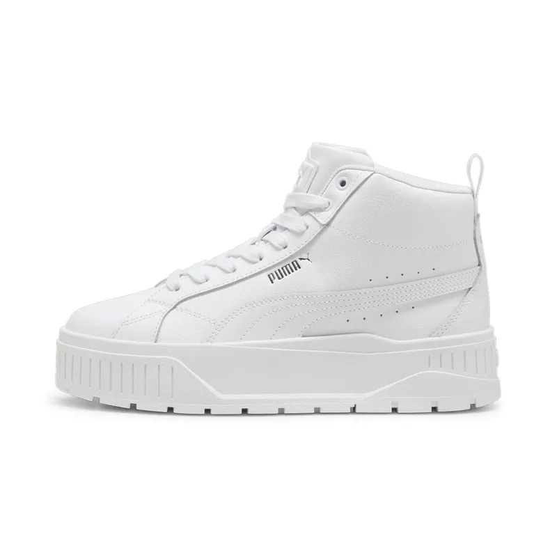 Puma Karmen II Mid “Puma White / Puma White / Puma Silver” (397459_01)