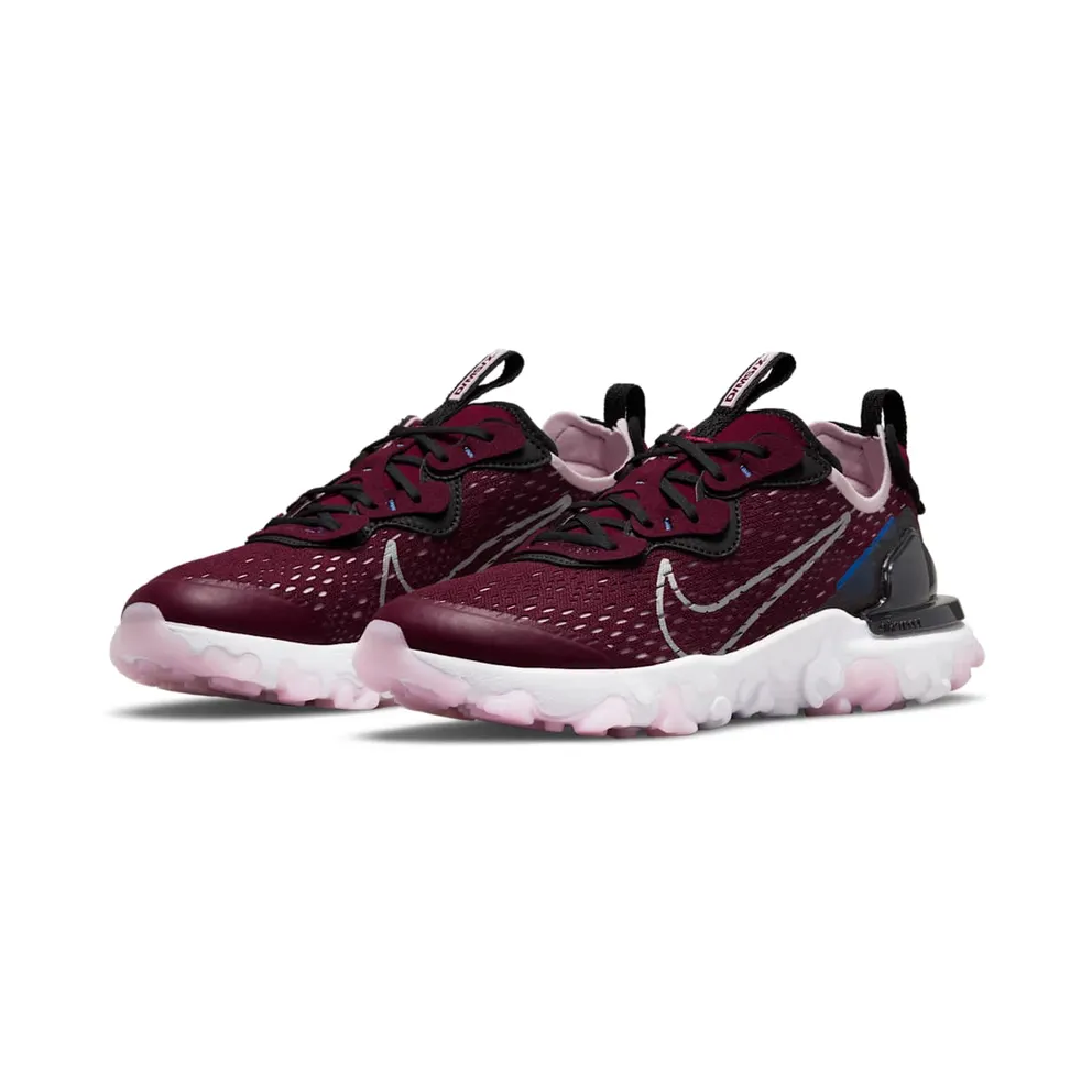 Nike React Vision Red “Dark Beetroot / Black / Pink Foam / Metallic Silver” (CD6888-600)
