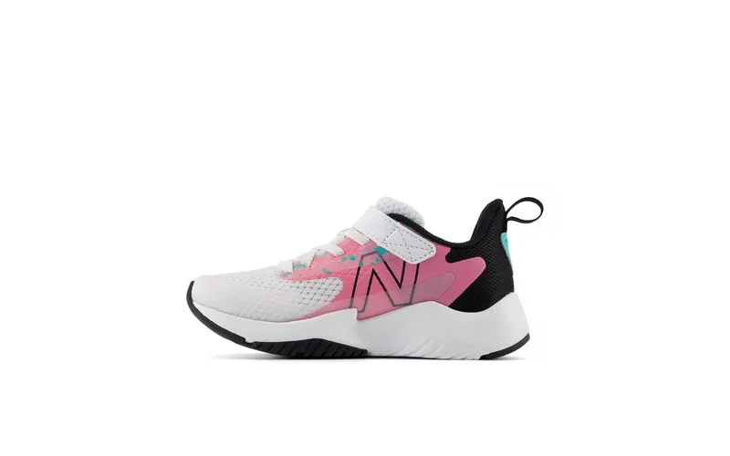 New Balance Rave Run v2 Bungee Lace White Real Pink Black (YTRAVFP2)