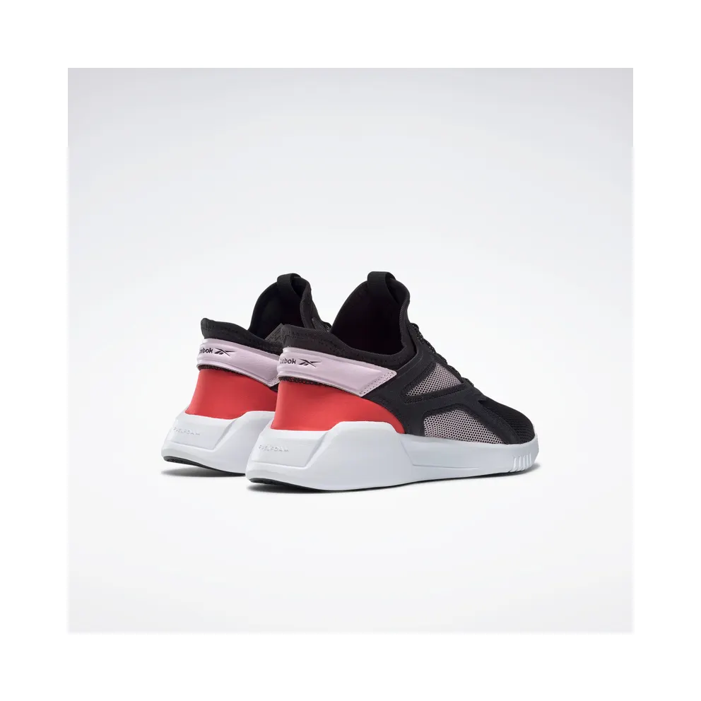 Reebok Freestyle Motion Lo Shoes Black / Pixel Pink / Radiant Red