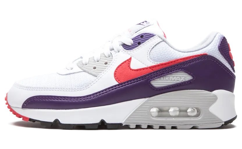 Nike Air Max 90 ‘Eggplant’ White/Eggplant/Flare/Zen Grey (CW1360-100)