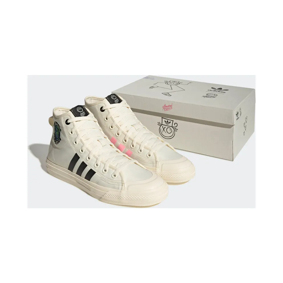 Adidas Nizza Hi RF x André Saraiva Cream White / Core Black / Pantone (GZ2204)