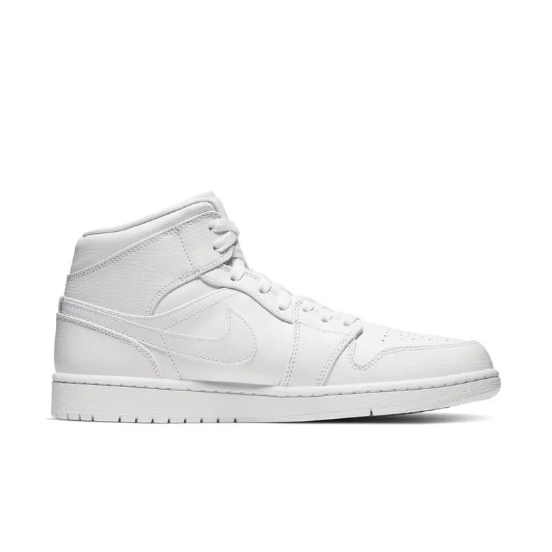 Jordan 1 Mid Triple White (2020) White/White (554724-126)