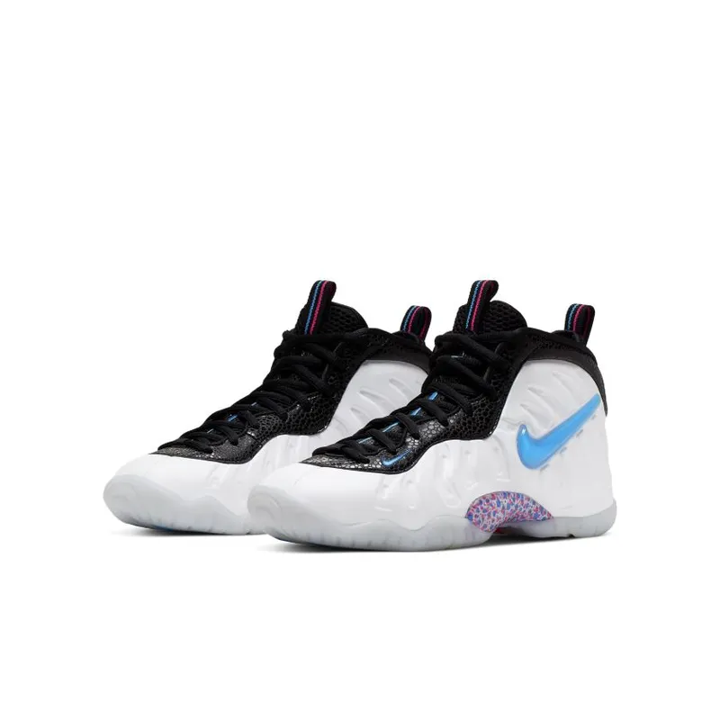 Nike Air Foamposite Pro 3D(GS) White/Blue Hero-Red Orbit-Indigo Force (644792-102)