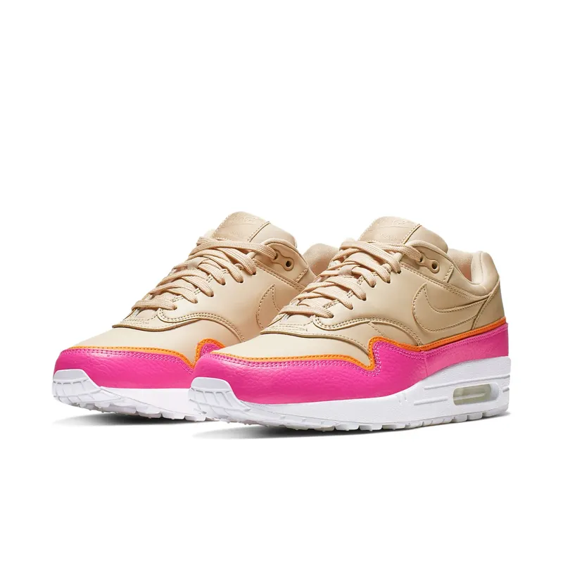 Nike Air Max 1 Liner Tan (W) Tan/Pink-Orange (881101-202)