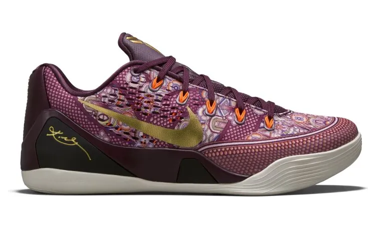 Nike Kobe 9 ‘Silk’ Merlot/Total Orange/Metallic Gold (646701-676)