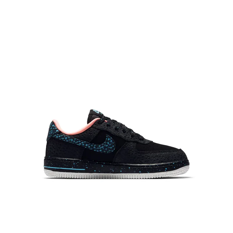 Nike Air Force 1 Low Safari Black Lagoon Crimson Pulse (GS) Black/Lagoon Pulse-Crimson Pulse (AJ4675-002)