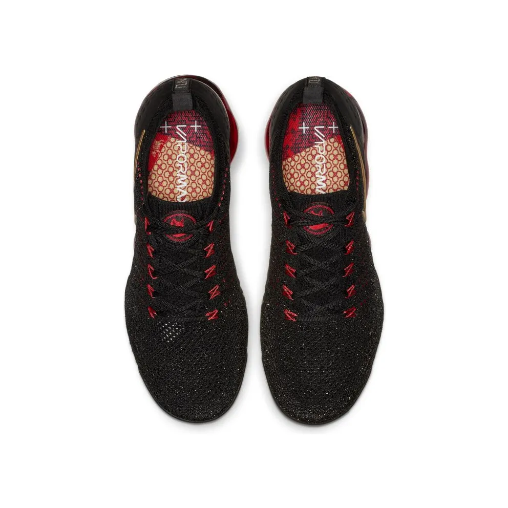 Nike Air VaporMax Flyknit 2 Chinese New Year (2019) Black/Metallic Gold-University Red (BQ7036-001)