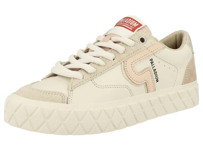 Palladium sneaker Beige / Crème / Lichtbeige / Rood / Wit (94662-244-M)