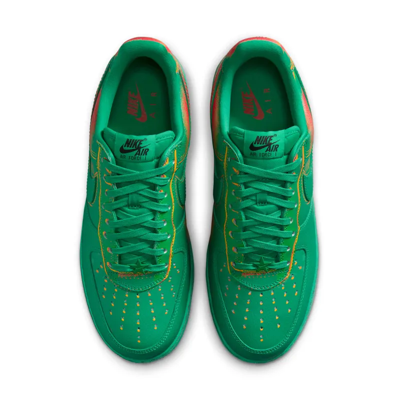 Nike Air Force 1 Low ’07 “Stadium Green Crimson” (IB6834-300)
