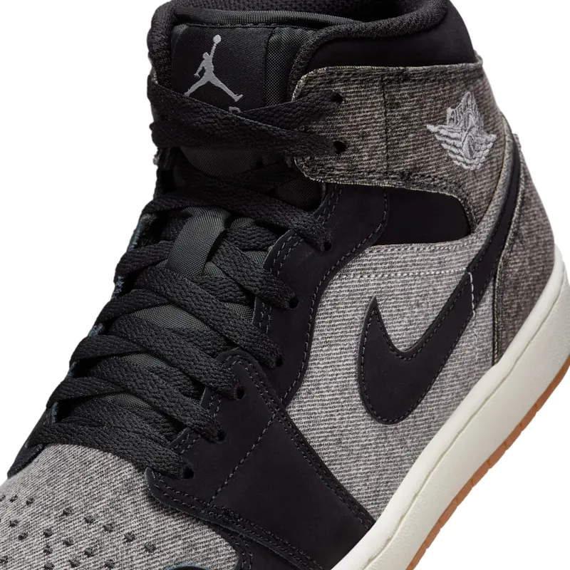 Jordan 1 Mid SE Black Denim (HJ4363-001)