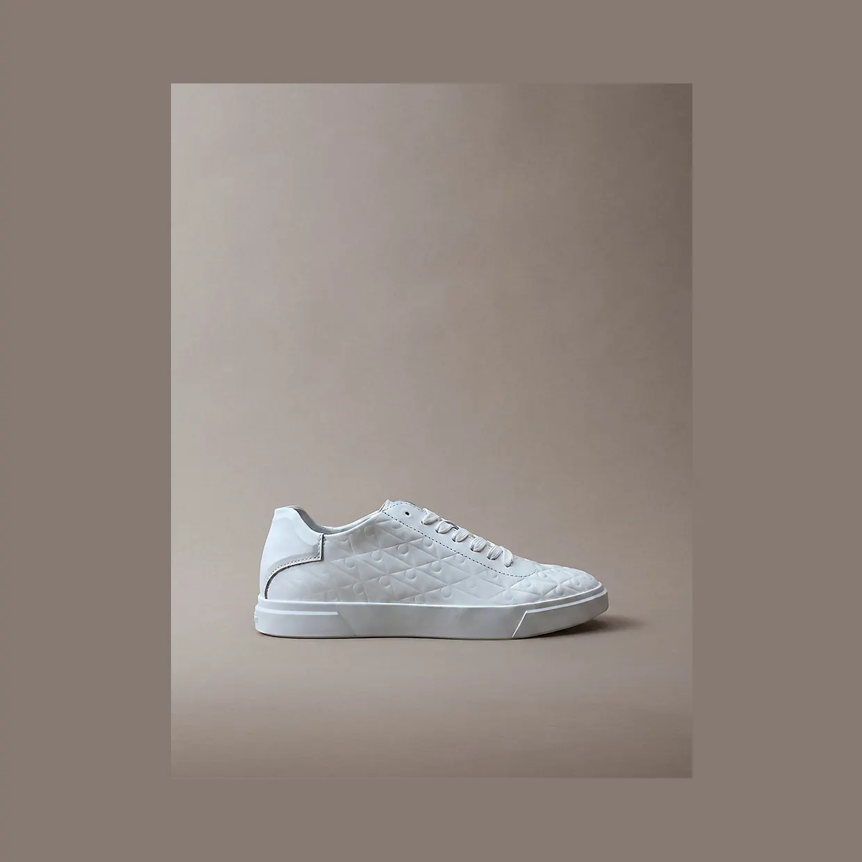Calvin Klein Durable Traction Chunky Logo “TRIPLE WHITE MONO” (YW0YW020580LB)