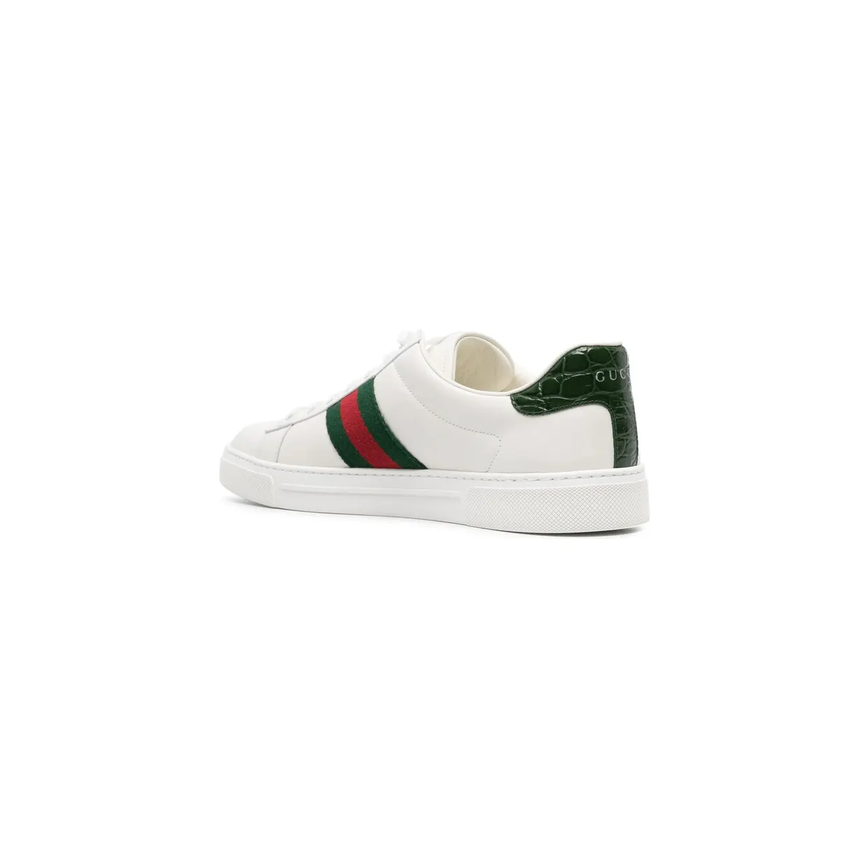 Gucci Ace Striped Reptile-effect “White” (757943 AACAG 9055) (4)