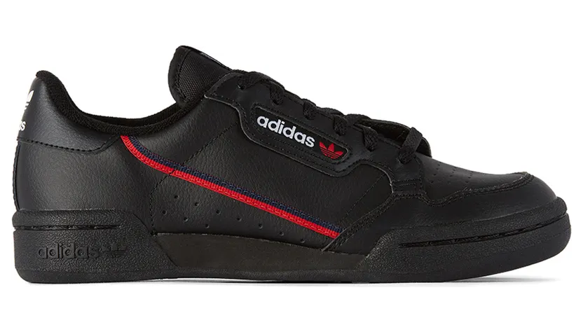 Adidas Continental 80 J ‘Black Scarlet’ Core Black/Scarlet/Collegiate Navy (F99786)