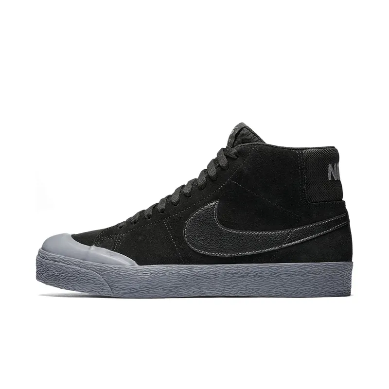 Nike Sb Blazer Zoom Mid Black/Black/Metallic Pewter (876872-006)