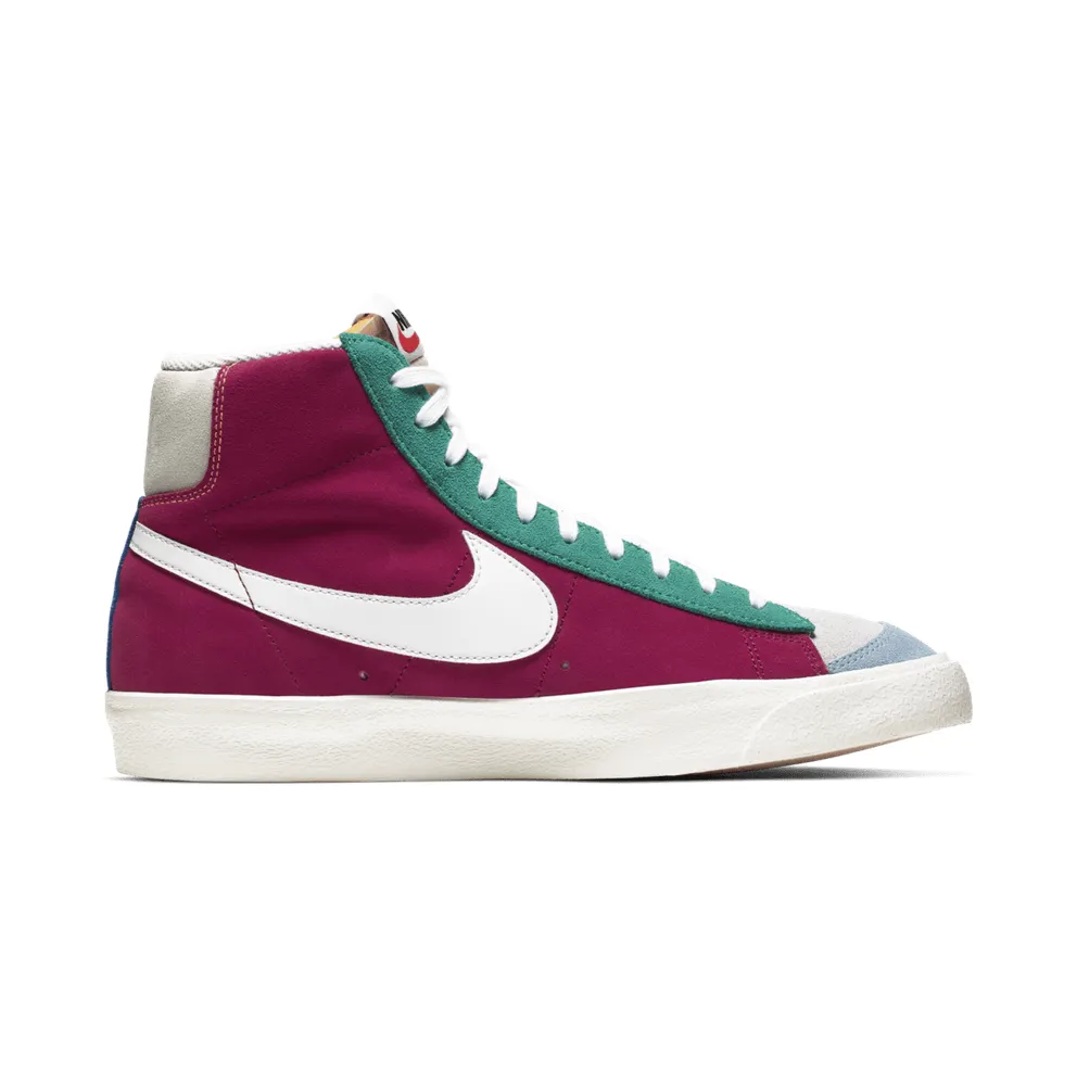 Nike Blazer Mid 77 Vintage Multi-Color Noble Red/Kinetic Green-Jade Aura-Vast Grey-Psychic Blue-Racer Blue (CI1167-600)
