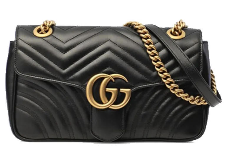 Gucci GG Marmont Matelassé Small Bag Black (443497 DTDIT 1000)