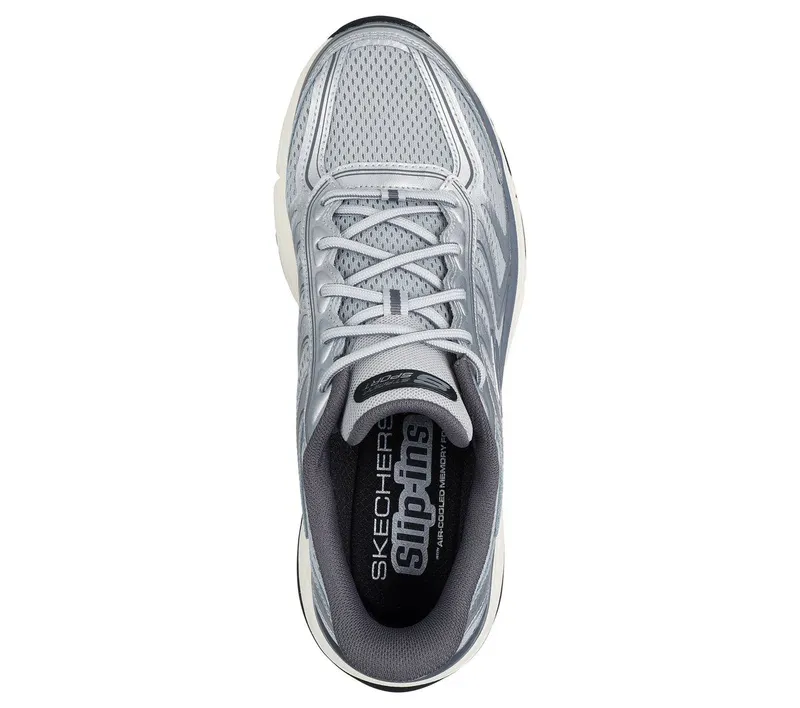 Skechers Slip-ins: Stamina Sport – Silver / Grey – “Grey” (233150 SLGY)