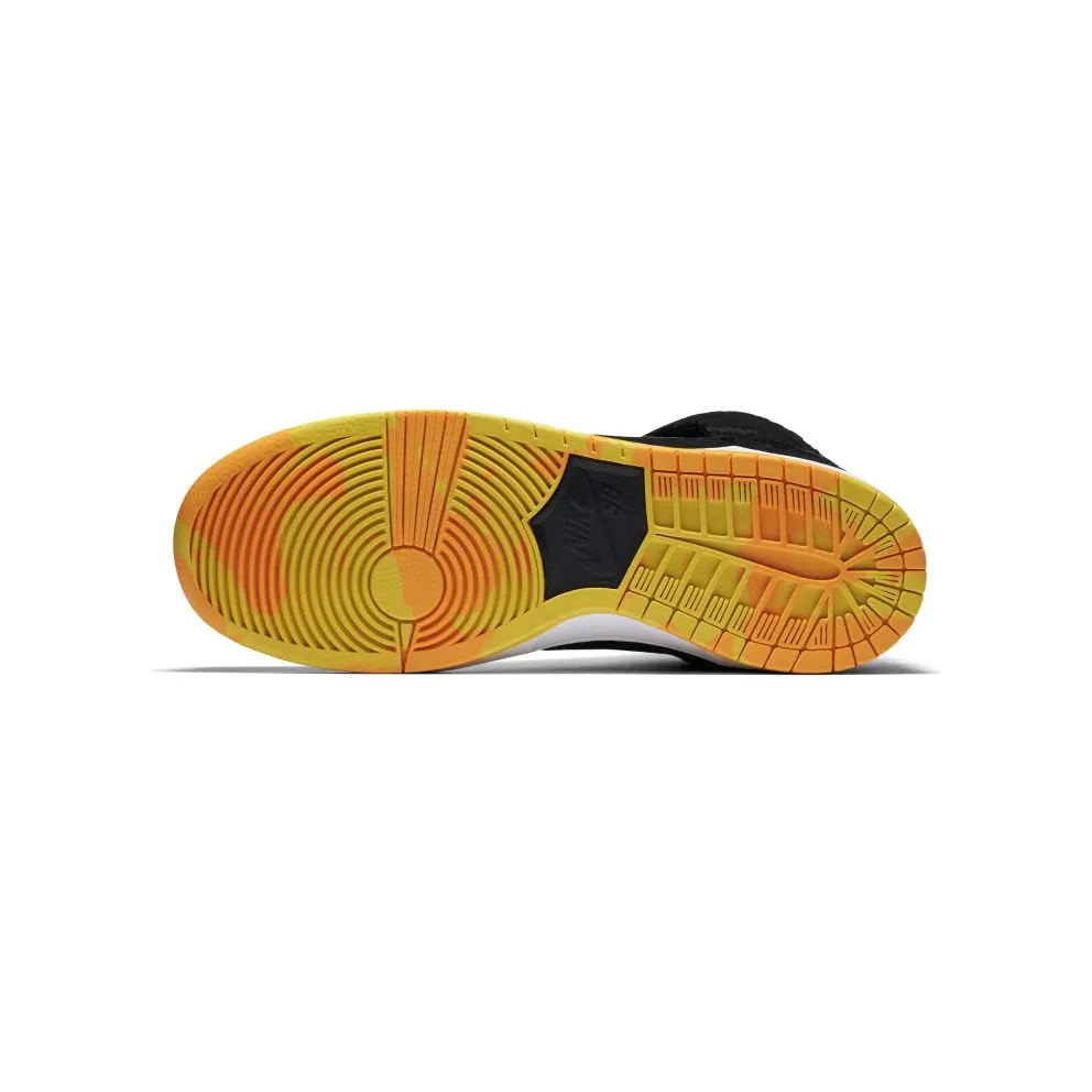Nike SB Dunk High Skunk Black/Black-White-Laser Orange (305050-034)