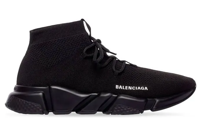 Balenciaga Speed Trainer Lace Up Black (560236W1HP01000/587289W2DB11013) (2)