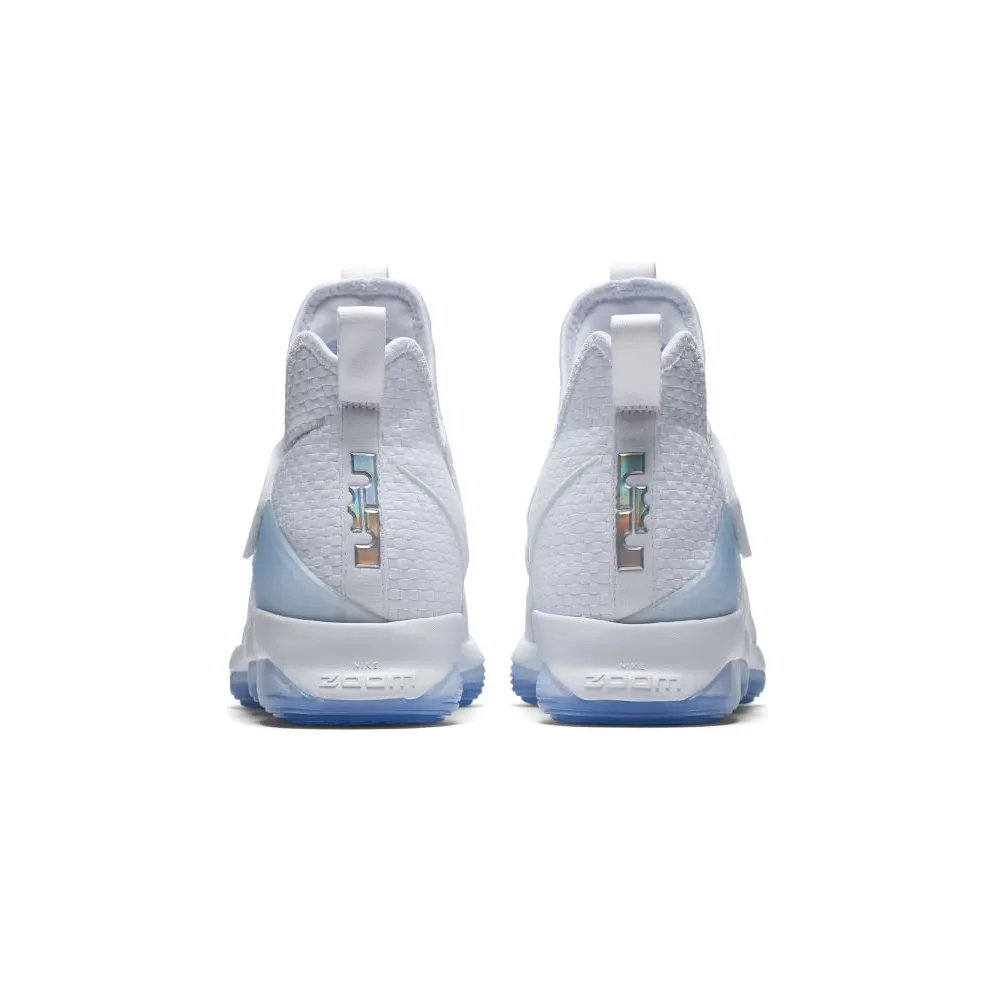 Nike LeBron 14 Time to Shine White/Metallic Silver-Ice Blue (860631-900)