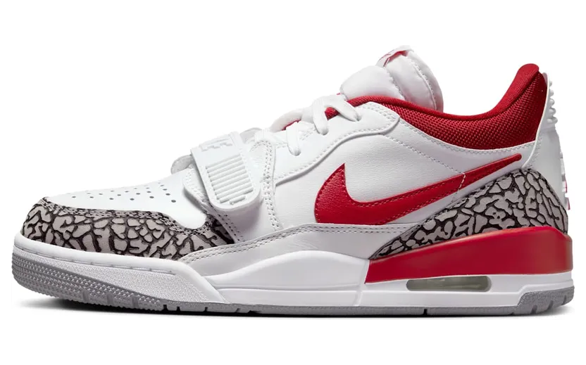 Jordan Legacy 312 Low White Cement Gym Red (FQ7827-106)