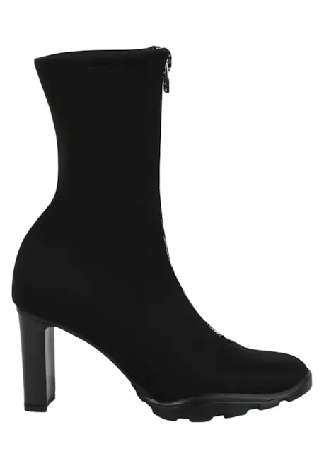 Alexander McQueen Zip-Up Ankle Boots Black (690812W4SQ01000)