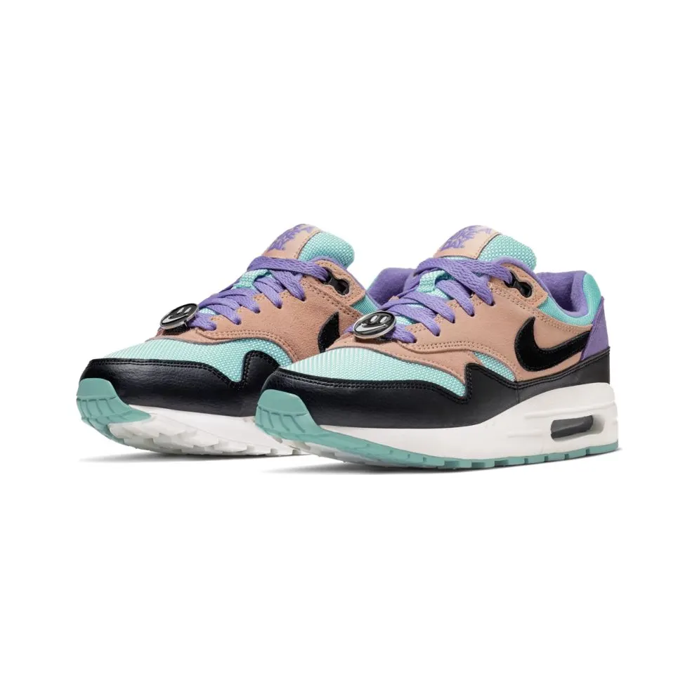 Nike Air Max 1 Have a Day (GS) Black/White-Space Purple-Bleached Coral (AT8131-001)