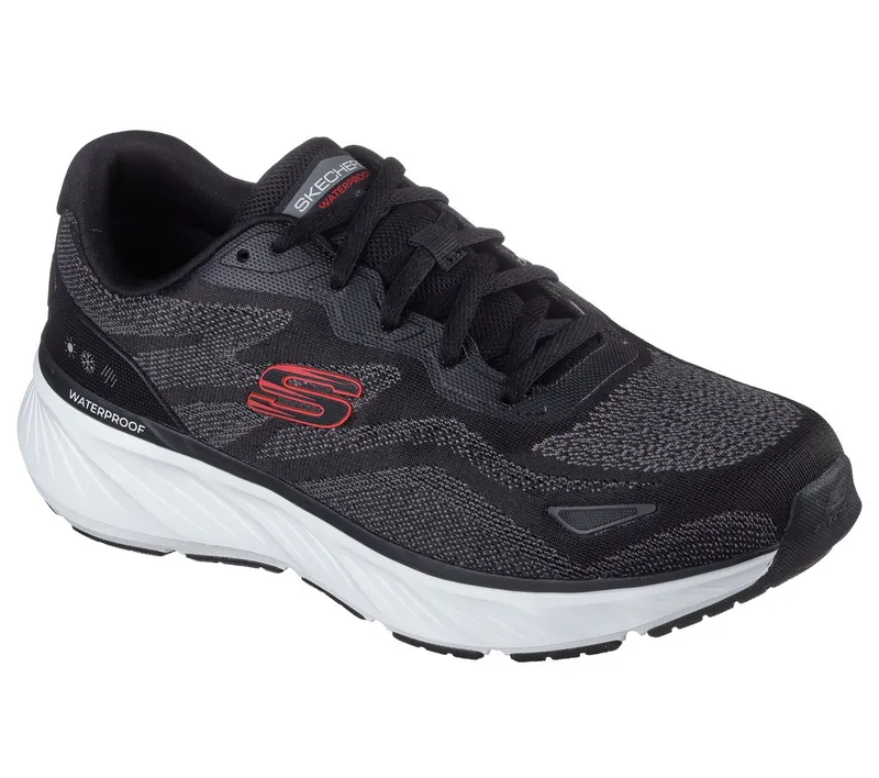 Skechers Waterproof Relaxed Fit: Edgeride – Konzo Sneaker Black/Red