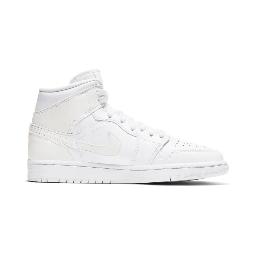 Air Jordan WMNS 1 Mid Triple White (BQ6472-112)