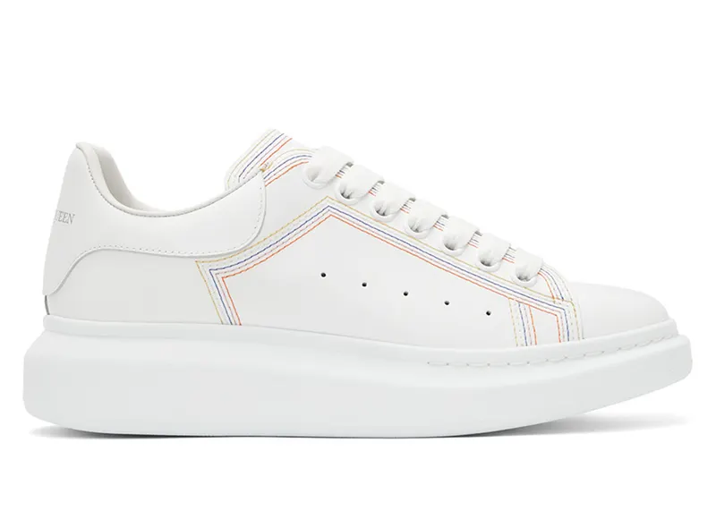 Alexander McQueen Oversized Embroidered White Multi (662639WIA4R9035)