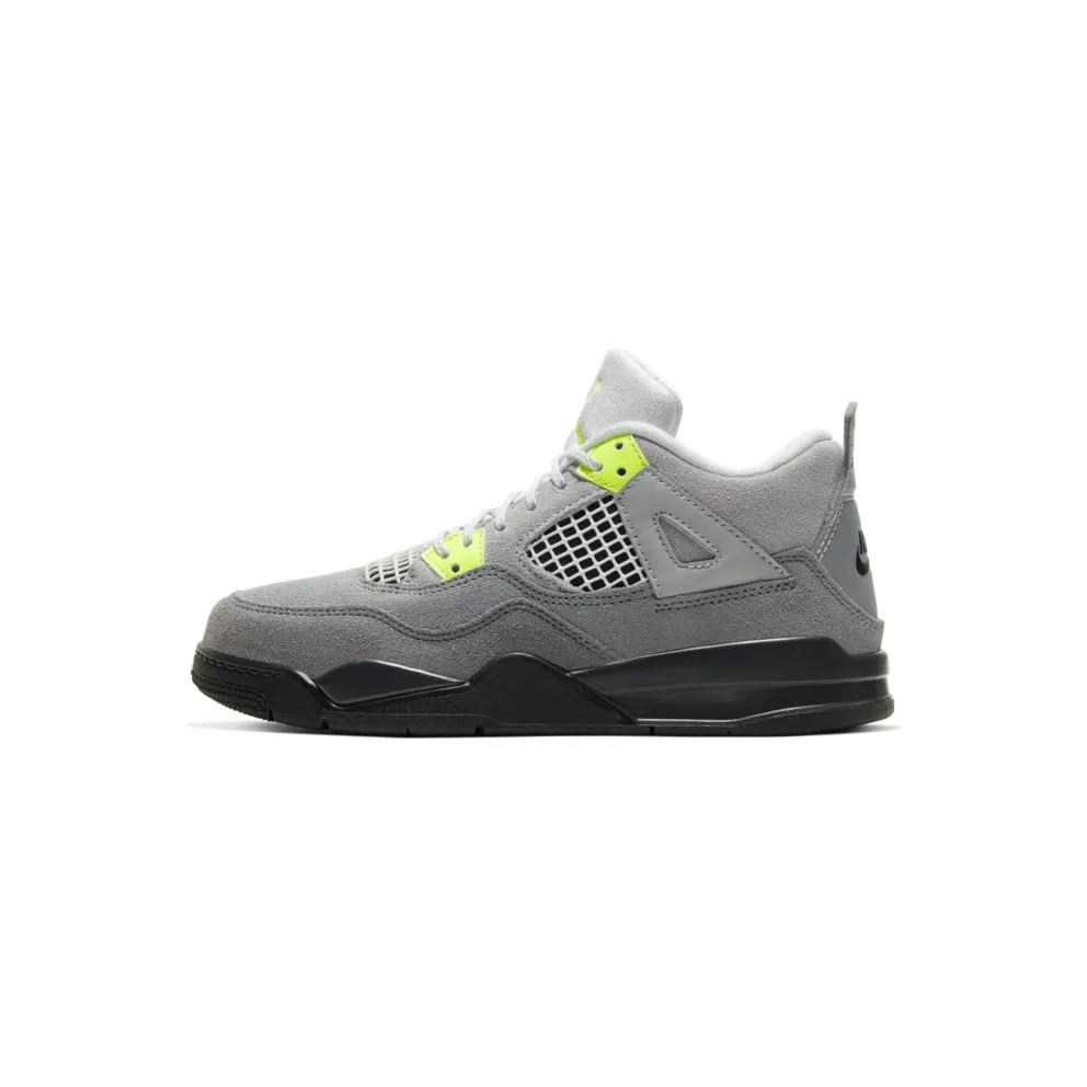 Jordan 4 Retro SE 95 Neon (PS) Cool Grey/Volt-Wolf Grey-Anthracite (CT5344-007)