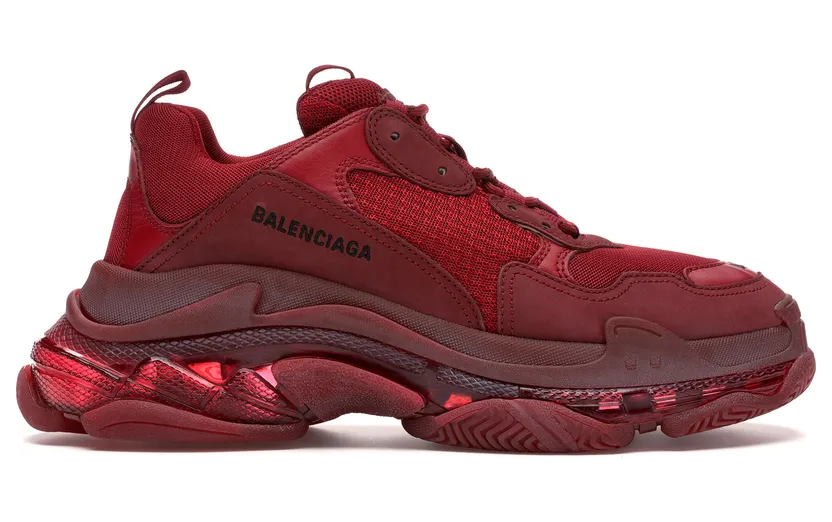 Balenciaga Triple S Burgundy Red