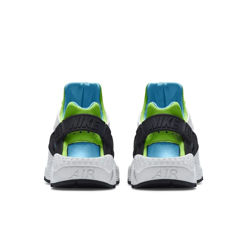 Nike Air Huarache Run White Clearwater Flash Lime (W) White/White-Clearwater-Flash Lime (634835-100)