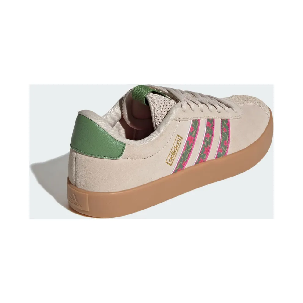 Adidas VL COURT 3.0 Shoes Crystal Linen / Crew Green / Bahia Magenta (KI3355)