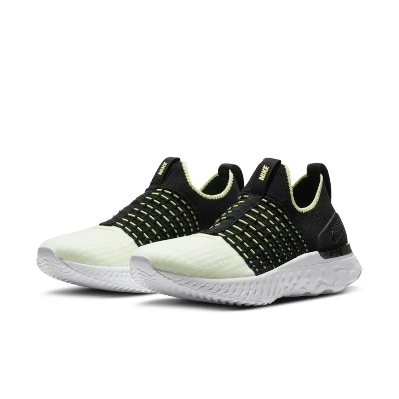 Nike React Phantom Run Flyknit 2 Black Barely Volt (W) Black/Glacier Ice-White-Barely Volt (CJ0280-004)