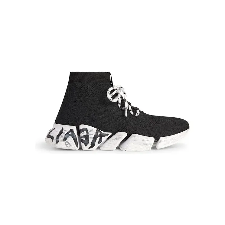 Balenciaga Speed 2.0 Lace Up Black Graffiti (769319W2DD41091)