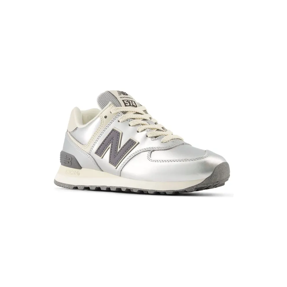 New Balance 574 Metallic Silver / Artic Grey (WL574MLG)