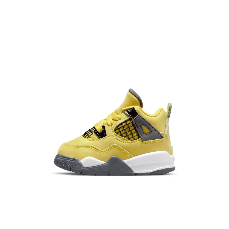 Air Jordan 4 Retro Lightning (TD) (2021) – “Tour Yellow / White-dark Blue Grey” (BQ7670-700)