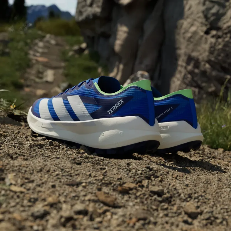 Adidas Terrex Agravic Speed 2 Trail Running Shoes Blue / Dash Grey / Lime Burst (JR9101)