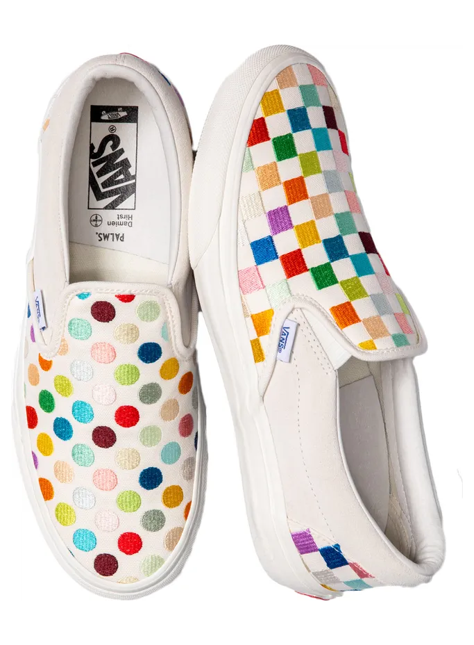 Vans Classic Slip-On VLT LX Damien Hirst Polka Dot Checkerboard