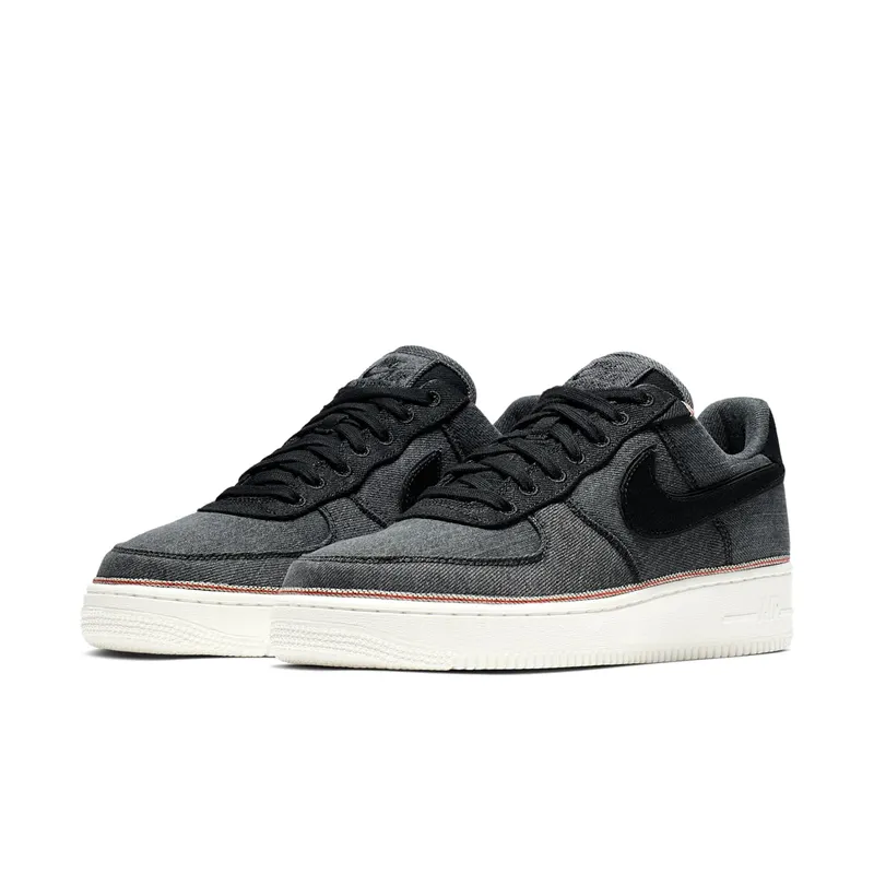 Nike x 3×1 Air Force AF 1 ‘Black Denim’ (2019) (905345-006)