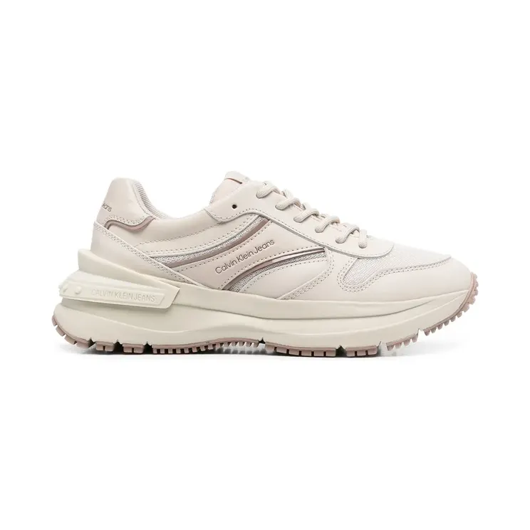 Calvin Klein Jeans Sneakers met logo – Beige (YW0YW00890)
