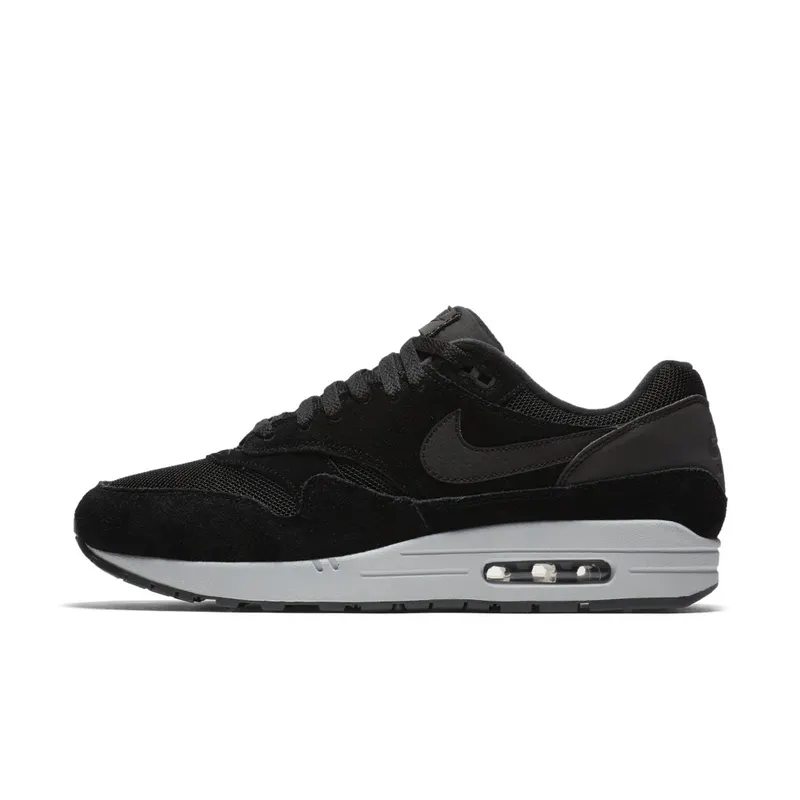 Nike Air Max 1 Black Reflective Heel Black/Pure Platinum-Dark Grey-Black (AH8145-006)