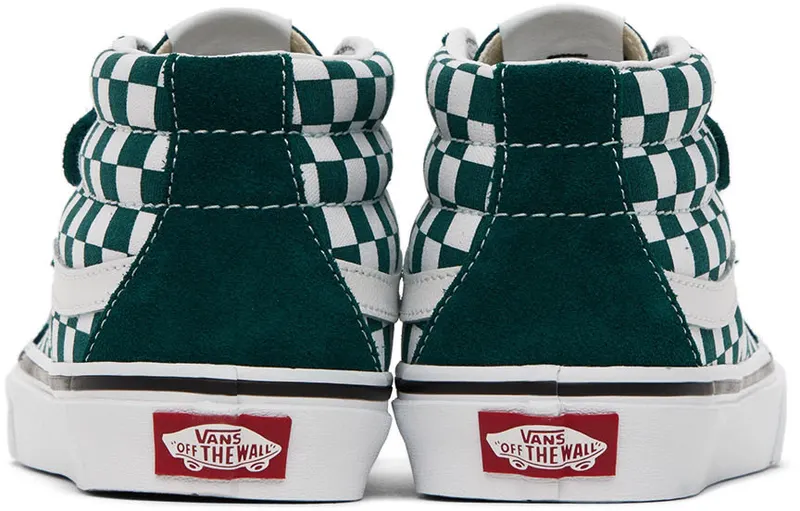 Vans Kids Green & White Sk8-Mid Reissue V Big Kids (VN0A4UI560Q)