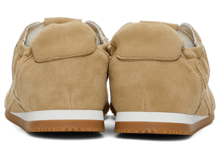 Loewe Beige Suede Ballet Runner Sneakers (L814282X39) (4)