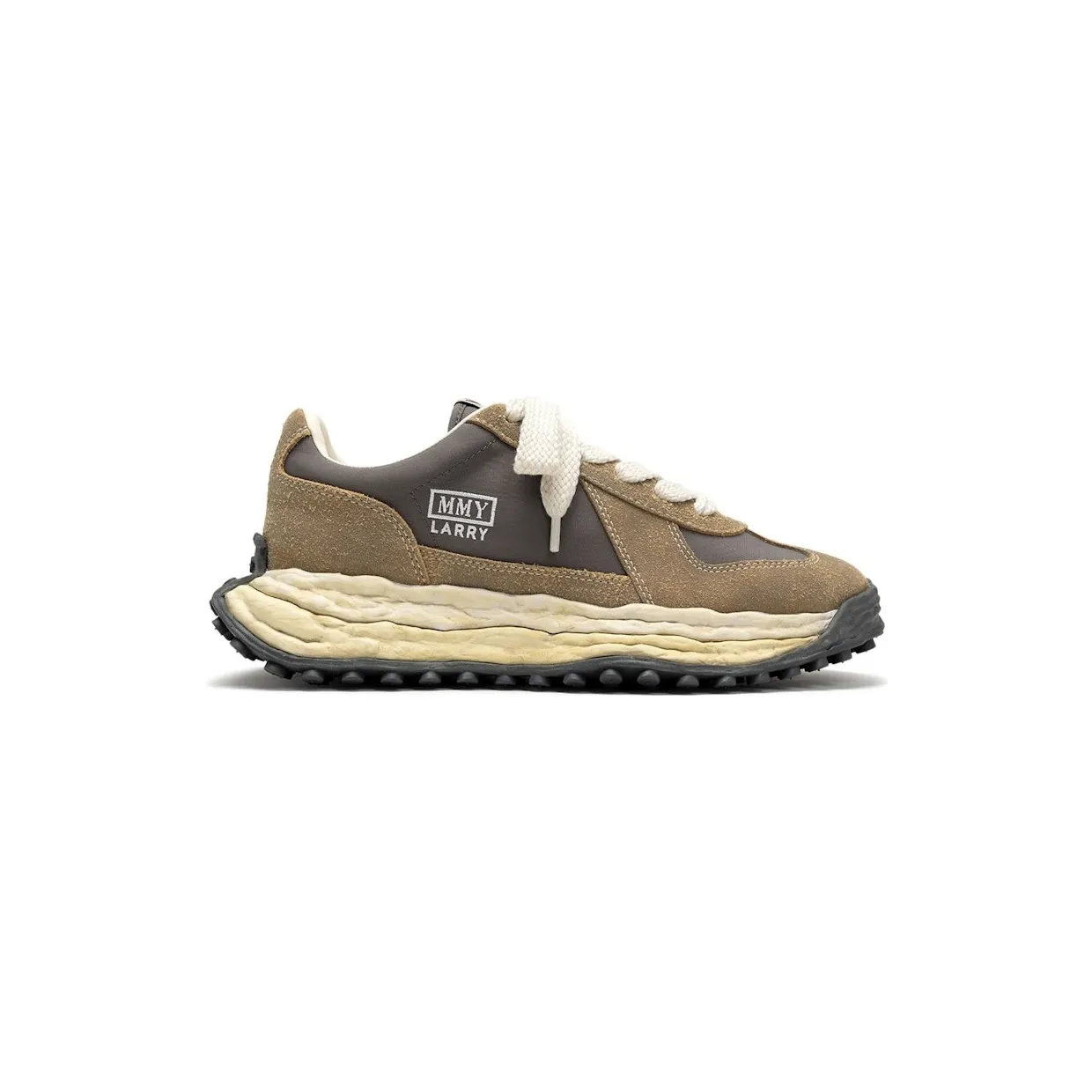 Maison Mihara Yasuhiro Larry OG Sole Vintage Mix Material Low Grey Brown (A15FW709-GRY)