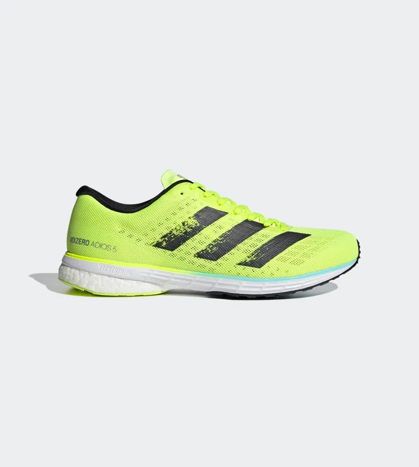 Adidas Adizero Adios 5 ‘Solar Yellow’ Solar Yellow/Core Black/Clear Aqua (FY2019)