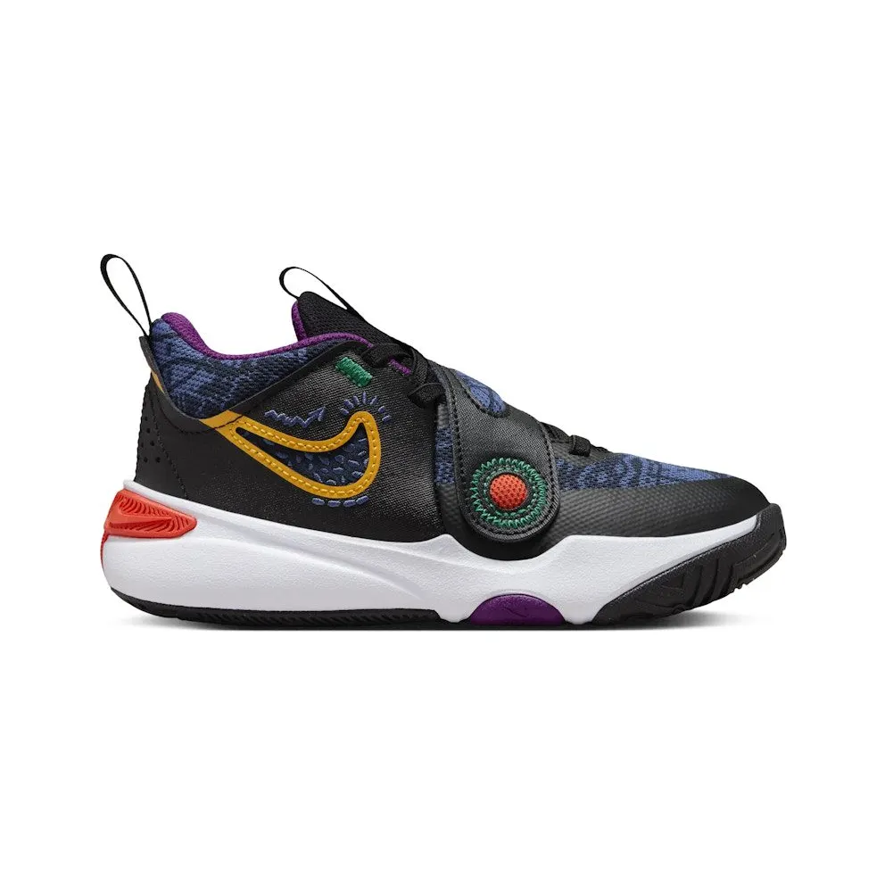 Nike Team Hustle D 11 SE Black Mystic Navy Cosmic Clay University Gold (FQ7659-001)